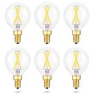 Bulbo de candelabro LED EQ Lighting Daylight E12 2W 5000K, pacote com 6