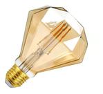 Bulbo led filamento 8g 6 watts 2300k formato diamante
