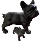 Buldogue Enfeite - 1 Grande E 1 Pequeno Preto