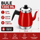 Bule 1,5 Litros Vermelho Café Leite ou Chá maçãSTORE Bule 1,5 Litros Vermelho Café Leite ou Chá maçãSTORE