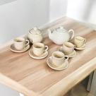 Bule 5 Xícaras Com Pires e Açucareiro Para Tomar Café da Manhã