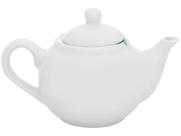 Bule Chaleira 500ml para Café, Chá e Leite - Porcelana Branca