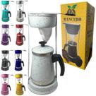 Bule Com Mancebo Suporte Coador De Café colorido Retro em Alumínio Mariquinha Cafeteira Com Caixa