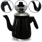 Bule de Café em Alumínio N4 Preto Liso 1,1L Aluminio AMJ