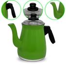 Bule de Café em Alumínio N4 Verde 1,1L Aluminio AMJ