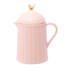 Bule de Cerâmica com Tampa Colibri Rosa 600ml - Wolff