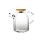 Bule de chá Wilmax Thermo Glass com tampa de bambu 1600mL com infusor