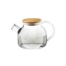 Bule de chá Wilmax Thermo Glass com tampa de bambu 950mL com infusor