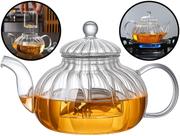 Bule De Vidro Com Alça Chaleira Com Infusor Coador Servir Café Chá Capacidade De 650ml Flux