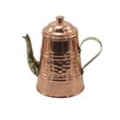 Bule em Cobre Bico Bronze Chaleira Café e Chá Jarra Tampa P