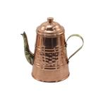 Bule em Cobre Bico Bronze Chaleira Café e Chá Jarra Tampa P
