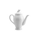 Bule em Porcelana New Bone Butterfly Flower Branco