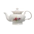 Bule p/ Chá Mon Cheri em New Bone China Borda Ouro 1,1L