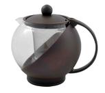 Bule para chá de vidro e plástico com infusor interno 750 ml