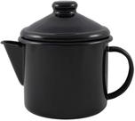 Bule para Chá esmaltado 600ml Preto ágata Ewel