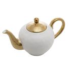 Bule para Chá Wolff Dubai de Porcelana Branco e Dourado 1L Bule para Chá Wolff Dubai de Porcelana Branco e Dourado 1L