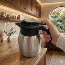 Bule Térmico Termolar Garzón 1,2l Inox Inquebrável Café Chá Leite Água Quente 12h Quente/24h Frio