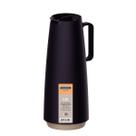 Bule Térmico Tramontina Exata 1L Preto para Café e Chá com Ampola de Vidro