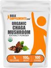BulkSupplements Extrato orgânico de cogumelo Chaga em pó 100g