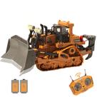 Bulldozer RC OrganatureQueen de metal de 9 canais com luzes para crianças a partir de 3 anos