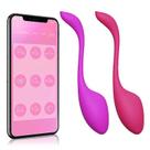 Bullet Recarregável com 10 Modos de Vibração e Controlado Via App de Celular Pink