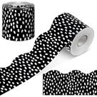 Bulletin Board Borders Zonon, 65 pés, preto e branco, bolinhas