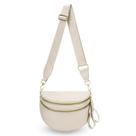 Bum Bum Bum Crossbody de nylon para mulheres, viagens, trabalho diário, branco