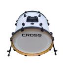 Bumbo RMV Crossroad cor branco 22" canoa cromada e garra preto