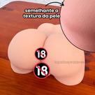 Bumbum Corpo Empinado de Mulher Realista 3D Para Homens Brinquedo Boneca Sexual Marrom Morena