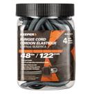 Bungee Cord Keeper de 48 polegadas com ganchos SST, pacote com 4 unidades, resistente a UV Bungee Cord Keeper de 48 polegadas com ganchos SST, pacote com 4 unidades, resistente a UV