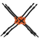 Bungee Cord STAPLL, 4 vias, alça de borracha antiderrapante, 30", pacote com 2 Bungee Cord STAPLL, 4 vias, alça de borracha antiderrapante, 30", pacote com 2
