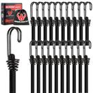 Bungee Cords ARMORLOGISTICS Black 20 unidades com ganchos 72" Bungee Cords ARMORLOGISTICS Black 20 unidades com ganchos 72"