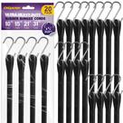 Bungee Cords Digank, pacote com 20 borrachas pesadas, 25-79 cm