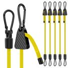Bungee Cords Rugtol, 12 cm, ajustáveis, resistentes a UV, pacote com 6 Bungee Cords Rugtol, 12 cm, ajustáveis, resistentes a UV, pacote com 6