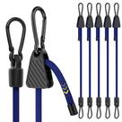 Bungee Cords Rugtol ajustável, 152 cm, azul, pacote com 6 unidades, resistente Bungee Cords Rugtol ajustável, 152 cm, azul, pacote com 6 unidades, resistente
