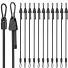 Bungee Cords Rugtol ajustável de 7-36 polegadas resistente a UV, pacote com 12 Bungee Cords Rugtol ajustável de 7-36 polegadas resistente a UV, pacote com 12