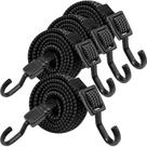 Bungee Cords Rugtol Heavy Duty ajustável de 100 cm, pacote com 4