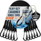 Bungee Cords VBEST 18" Heavy Duty Outdoor, pacote com 6 Bungee Cords VBEST 18" Heavy Duty Outdoor, pacote com 6
