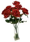 Buquê 9 rosas outonais artificiais envelhecidas arranjos Buquê 9 rosas outonais artificiais envelhecidas arranjos