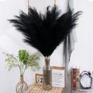 Buquê artificial de capim-dos-pampas de 38 polegadas de altura - preto