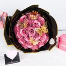 Buquê artificial Seebeellar DIY Glitter Roses - 25 rosas