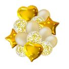 Buquê Balão Dourado Kit com 14 Unidades Buquê Balão Dourado Kit com 14 Unidades