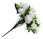 Buquê Com 24 Rosas Artificiais Grande 40cm Flores Arranjo Buquê Com 24 Rosas Artificiais Grande 40cm Flores Arranjo