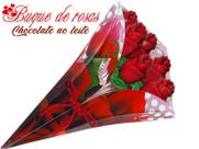 Buquê com Rosas de Chocolate Borússia Chocolates