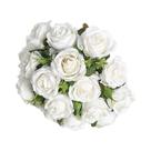 Buquê De 18 Rosas Artificiais Para Decoração De Sala De Estar, Arranjo De Flores Falsas