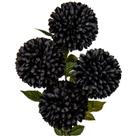 Buquê de crisântemos artificiais Briful 25,6" preto 4 unidades