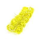 Buque de flor 2,5 cm eva amarelo com 12 peças