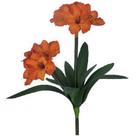 Buquê de Flor Artificial Amarílis Laranja Formosinha