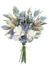 Buquê de flores artificiais Aoztio Silk Blue White Dahlia