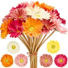 Buquê de flores artificiais com margaridas gerbera WILLBOND x24 Buquê de flores artificiais com margaridas gerbera WILLBOND x24